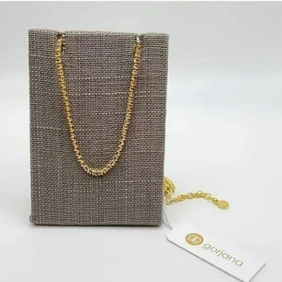 Gorjana Blush Pink Crystal Lexi Gold Necklace - Picture 1 of 7